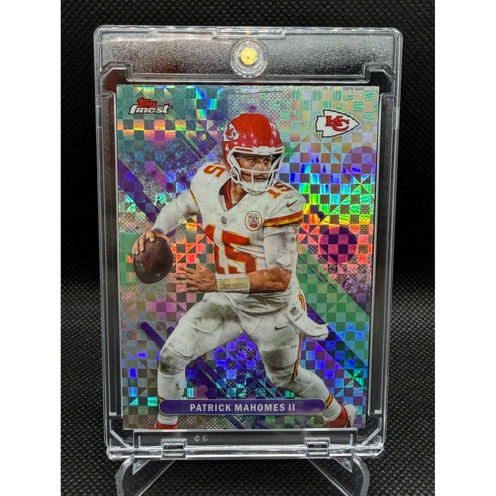 Patrick Mahomes II 2025 Topps Finest Football X-Fractor Card #58 Chiefs QB NM+